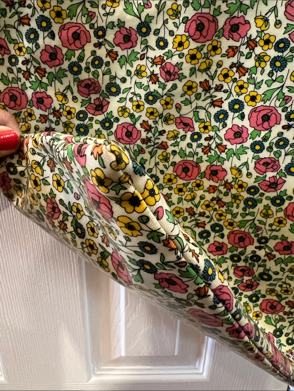 Liberty of London for Target Pink Floral Oilcloth Tote Bag - Picture 6 of 11